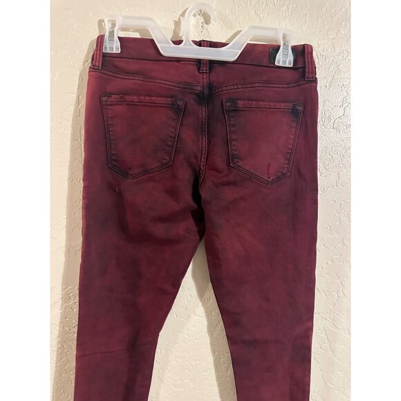 Dear John Red Washed Joyrich Comfort Skinny Jeans - Picture 9 of 10